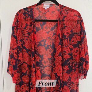 Woman's LulaRoe Kimono/Open-front cover-up Size M
